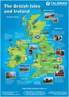 Карта Англии - наглядный плакат