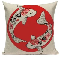 Декоративная наволочка в китайском стиле (4)  45х45