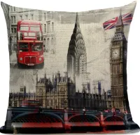 Декоративная наволочка Лондон (7)  45х45