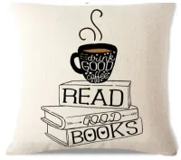 Декоративная наволочка с надписью Read 45х45