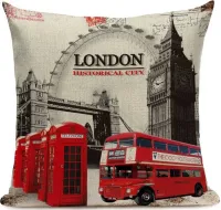 Декоративная наволочка Лондон (4)   45х45