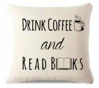 Декоративная наволочка с надписью Drink45х45