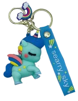 Брелок ЕДИНОРОГ бирюзовый