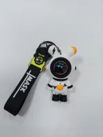 Брелок ЗАЯЦ-Космонавт бело-черный Брелок ЗАЯЦ-Космонавт бело-черный