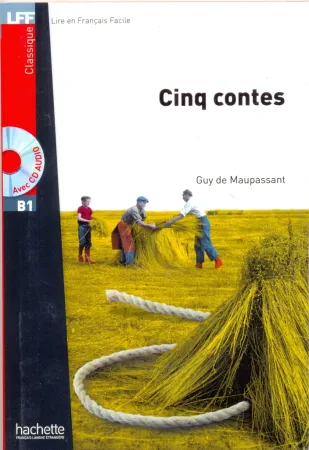 Cinq contes + CD audio MP3 (B1) - книга для чтения с диском