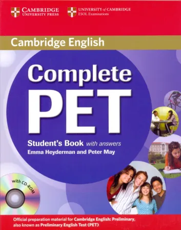 Complete PET Student's Book with Key +R - учебник с ответами и диском