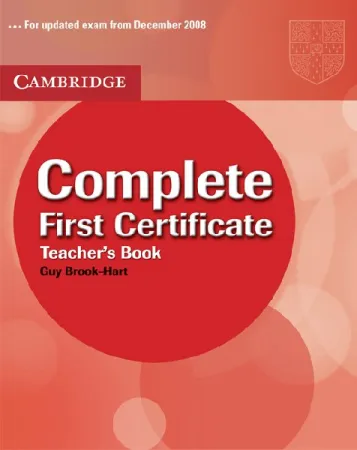 Complete First Certificate Teacher's Book - книга для учителя