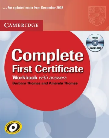Complete First Certificate Workbook with Key +D - тетрадь с ответами с диском