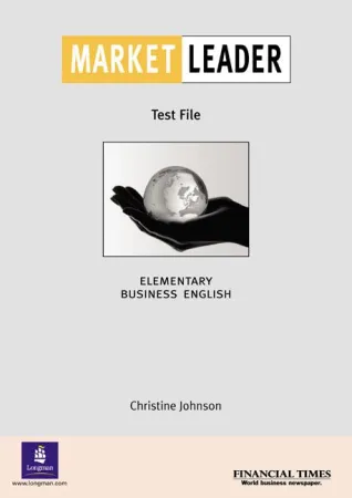 Market Leader Elementary Level 1st Edition Test File - книга тестов