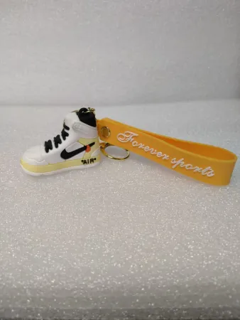 NIKE AIR белый с бледно-желтыми вставками