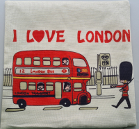 Декоративная наволочка в британском стиле 19, 45x45cm