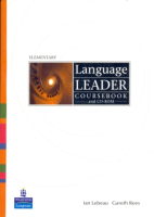 Language Leader Elementary Level Student's Book +R - учебник с диском