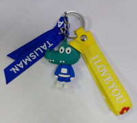 Брелок КРОКОДИЛ в синем костюме маленький