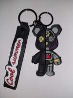 Брелок МЕДВЕДЬ черный (половинки)