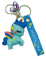 Брелок ЕДИНОРОГ бирюзовый