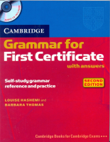 Cambridge Grammar for First Certificate 2nd Edition Book with Key +D - пособие по грамматике и диск
