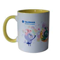 Кружка с талисманчиками желтая