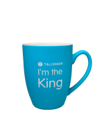 Кружка с текстом голубая