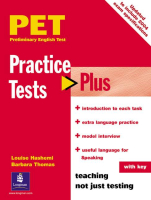 PET Practice Tests Plus 1 with Кey - книга тестов с ответами
