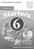 Cambridge Young Learners English Tests 6 Starters Answer Booklet - книга ответов