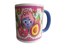 Кружка Фруктовая серия Голубая