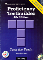 Proficiency Testbuilder 4th Edition with K +D plus MPO - книга тестов с доступом к интернет-ресурсам