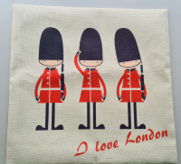 Декоративная наволочка в британском стиле 1, 45x45cm