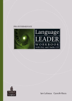 Language Leader Pre-Intermediate Level Workbook with Key +D - тетрадь с ответами и диском