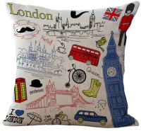 Декоративная наволочка в британском стиле 45х45