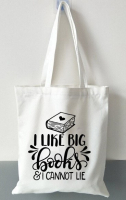 Сумка - шоппер с принтом I like big books