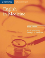English in Medicine Third edition Book- учебник, Eric H. Glendinning, Beverly Holmström