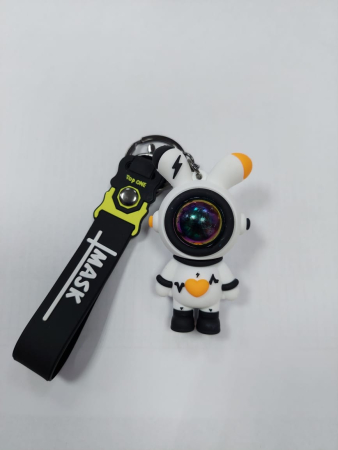 Брелок ЗАЯЦ-Космонавт бело-черный Брелок ЗАЯЦ-Космонавт бело-черный