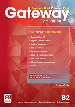 Gateway 2nd Edition Level B2 Teacher's Book Premium Pack - книга для учителя с кодом доступа