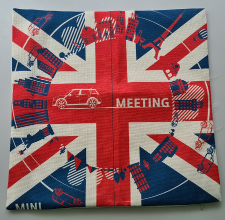 Декоративная наволочка в британском стиле 10, 45x45cm