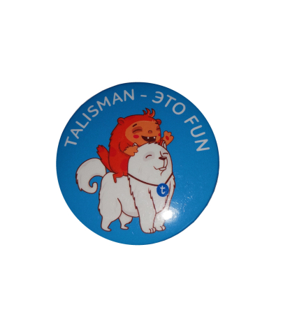 Значок голубой 