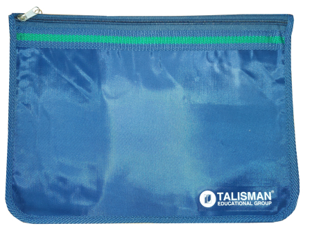 Папка для документов текстильная Talisman Education синий