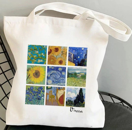 Сумка - шоппер с принтом Ван Гога