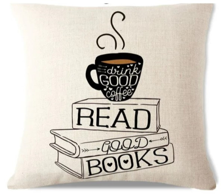 Декоративная наволочка с надписью Read 45х45