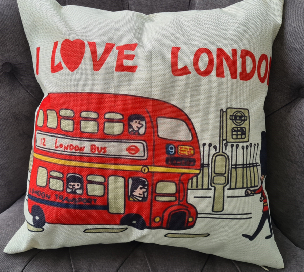 Декоративная наволочка в британском стиле 19, 45x45cm