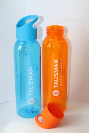 Бутылка для воды голубая