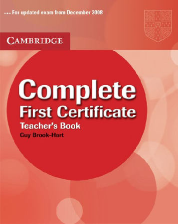 Complete First Certificate Teacher's Book - книга для учителя