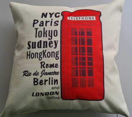 Декоративная наволочка в британском стиле 16, 45x45cm