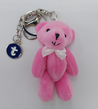 Брелок МИШКА розовый маленький