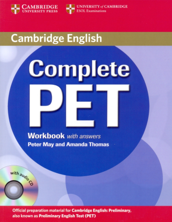 Complete PET Workbook with Key +D - тетрадь с ответами с диском