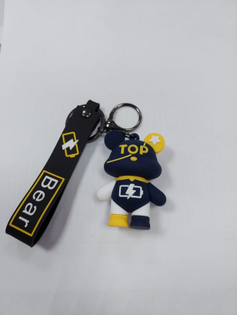 Брелок МЕДВЕДЬ TOP черно-желтый